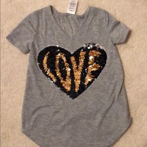 Girls Sequin Flip Shirt